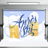 Nach Ski Bier Weiß Clound Legendär Party Hintergrund